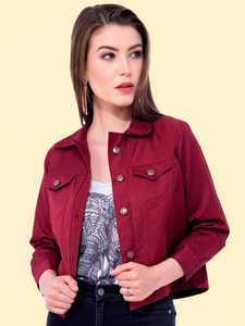 MONTREZ 3/4th Sleeve Solid Women Jacket
