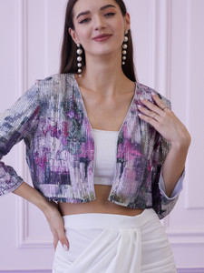 ATHENA 3/4th Sleeve Printed Women Jacket
