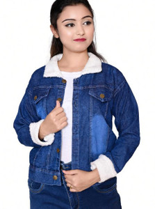 Fariha Fashions Full Sleeve Solid Women Denim Jacket