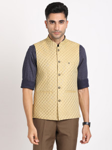 TURTLE Self Design Men Waistcoat