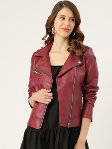 Flipkart leather discount jackets for womens