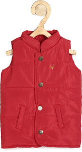 Allen Solly Sleeveless Solid Baby Boys Jacket