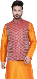 W & G Sleeveless Printed Men Jacket