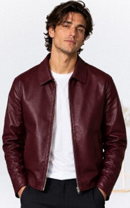 WLDBWO Men Solid Leather Jacket - Image 1