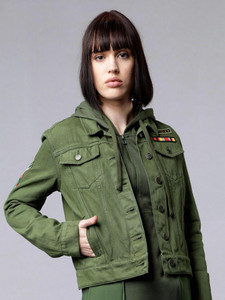 Tokyo Talkies Full Sleeve Solid Women Jacket