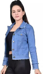Hype Fashion Full Sleeve Solid Women Denim Jacket