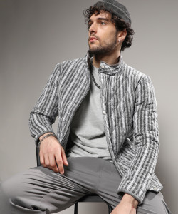 CAMPUS SUTRA Full Sleeve Striped Men Jacket