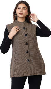 TWENTY ME Sleeveless Solid Women Jacket