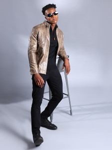 The Indian Garage Co. Full Sleeve Self Design Men Jacket