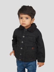 Zalio Full Sleeve Solid Baby Boys Denim Jacket