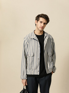 Mr Bowerbird Full Sleeve Striped Men Jacket