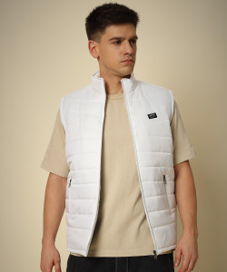 DRESSBASE Sleeveless Solid Men Jacket