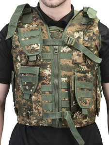 army apparel Sleeveless Camouflage Men & Women Jacket