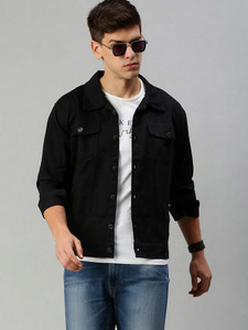 VOXATI Full Sleeve Solid Men Denim Jacket