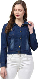 AYRIN Full Sleeve Washed Women Denim Jacket