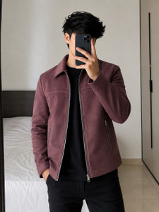 Eddicted Full Sleeve Solid Men Jacket - Image 2