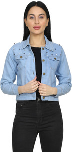 DUCLOTHES FIT Full Sleeve Embellished Women Denim Jacket