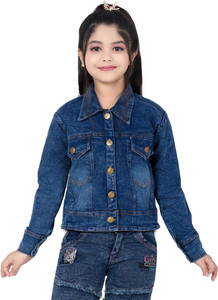 RIJIYA DRESSES Full Sleeve Solid Girls Denim Jacket