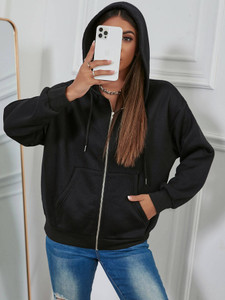 Else & What Full Sleeve Solid Women Sweatshirt - Image 5