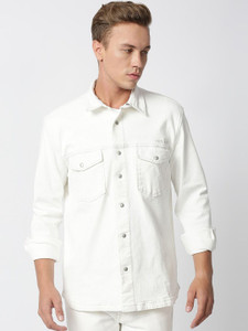 Pepe Jeans Full Sleeve Solid Men Denim Jacket