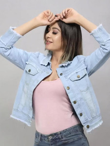 rauf Full Sleeve Washed Women Denim Jacket