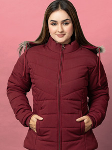 always shine Full Sleeve Self Design Women Jacket