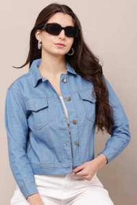 HR FASHION Full Sleeve Solid Women Denim Jacket