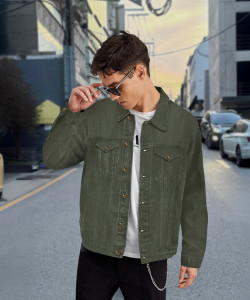 Urbano Fashion Full Sleeve Washed Men Denim Jacket