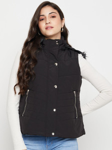 CANTABIL Sleeveless Solid Women Jacket