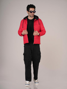 Vzoxot Full Sleeve Solid Men Jacket