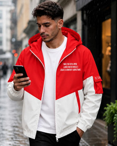 HEATGO Full Sleeve Colorblock Men Jacket