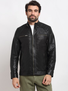 Teakwood Leathers Full Sleeve Solid Men Jacket
