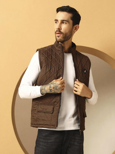 METRONAUT Sleeveless Self Design Men Jacket