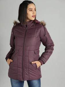 Roadster Full Sleeve Solid Women Parka  Jacket
