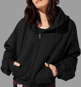 फैशनफोरवर्ड लड़कियों के लिए सॉलिड फुल स्लीव जैकेट