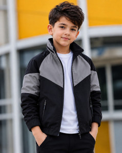 Azy Fabrics Full Sleeve Colorblock Boys Jacket