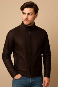 Rehanza Full Sleeve Solid Men Jacket