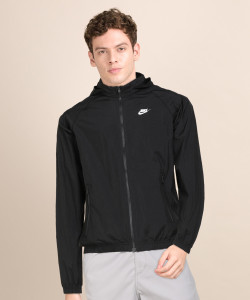 NIKE Full Sleeve Solid Men Jacket