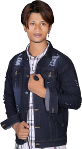 ATHRZ Full Sleeve Solid Men Denim Jacket