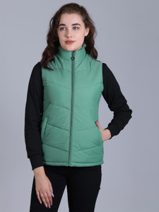 Rare Times Sleeveless Solid Women Jacket