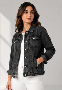 METRONAUT Full Sleeve Solid Women Denim Jacket