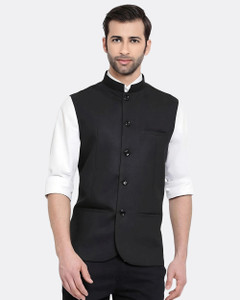 Rocksy Sleeveless Solid Men Jacket