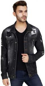 ARBIA FUNKI Full Sleeve Solid Men Denim Jacket