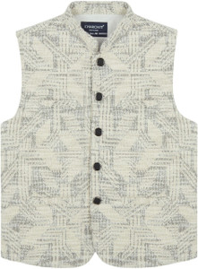Charchit Sleeveless Printed Boys Jacket