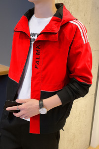 Plus91 Full Sleeve Colorblock Men Jacket