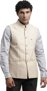 TURTLE Sleeveless Self Design Men Jacket