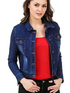 KASHIAN Full Sleeve Washed Women Denim Jacket