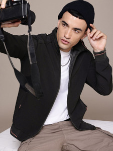 Roadster Full Sleeve Solid Men Bomber  Jacket