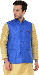 BIS Creations Self Design Men Waistcoat