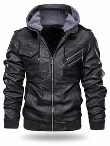 Blaq Ash Full Sleeve Solid Men Jacket